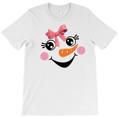 Snowman Girl T-shirt Designed By Alemin
