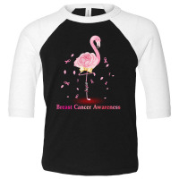 Flamingo Pink Breast Cancer Toddler 3/4 Sleeve Tee | Artistshot