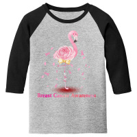 Flamingo Pink Breast Cancer Youth 3/4 Sleeve | Artistshot