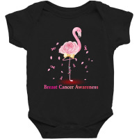 Flamingo Pink Breast Cancer Baby Bodysuit | Artistshot