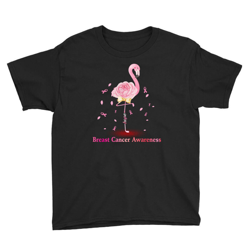 Flamingo Pink Breast Cancer Youth Tee by rardesign | Artistshot