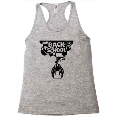Back To School2 Racerback Tank Designed By Muntipola