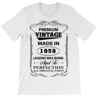 Vintage Legend Was Born 1958 T-shirt | Artistshot