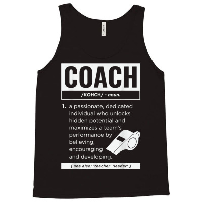 Coach Definition Sport Games Trainer Coaching Funny Gift T Shirt Tank Top Designed By Linaa