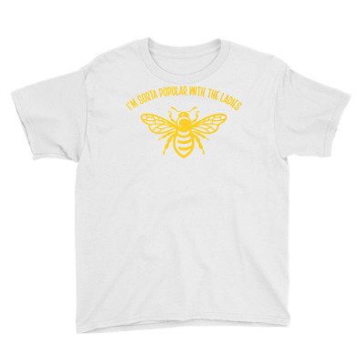 Popular With The Ladies Funny Honey Bee Premium T Shirt Youth Tee Designed By Belenfinl