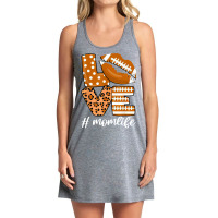 Football Love Football American Mom Life Player With Leopard Funny 123 Tank Dress | Artistshot