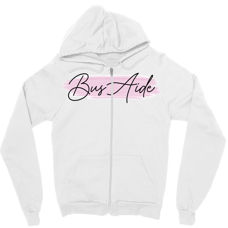 Bus Aide Matching Group Squad Back To School Bus Squad Team Pullover H Zipper Hoodie by Sand King | Artistshot