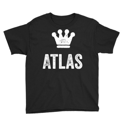 Atlas The King  Crown & Name Design For Men Called Atlas Premium T Shi Youth Tee Designed By Haleikade