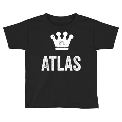 Atlas The King  Crown & Name Design For Men Called Atlas Premium T Shi Toddler T-shirt Designed By Haleikade