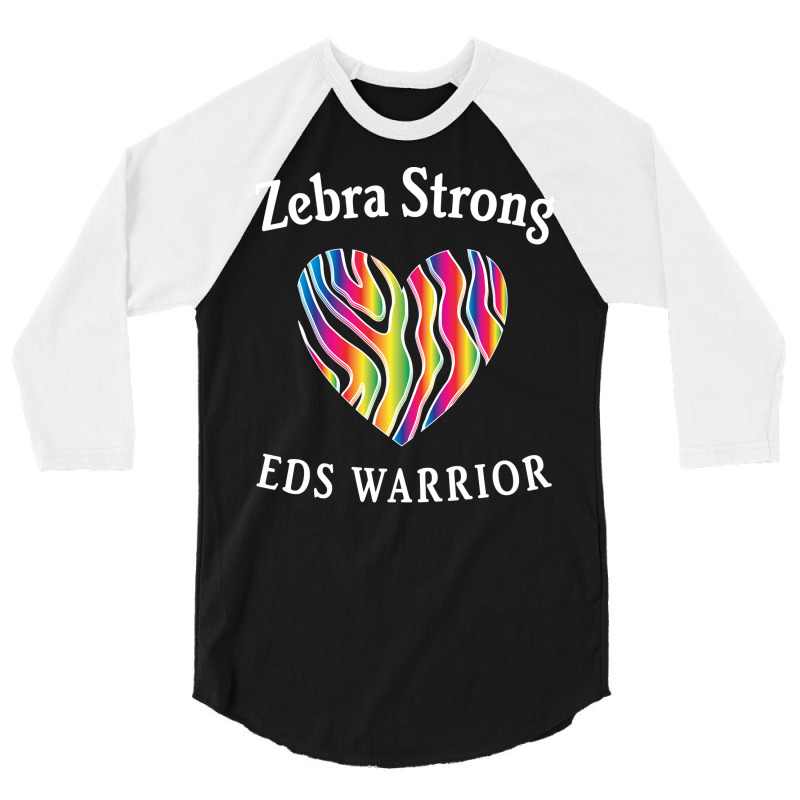 Zebra Strong Eds Warrior   Ehlers Danlos Syndrome Awareness Pullover H 3/4 Sleeve Shirt | Artistshot