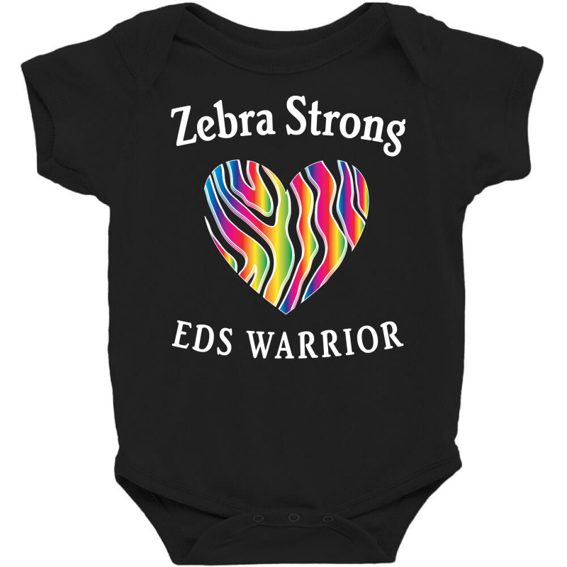 Zebra Strong Eds Warrior   Ehlers Danlos Syndrome Awareness Pullover H Baby Bodysuit | Artistshot