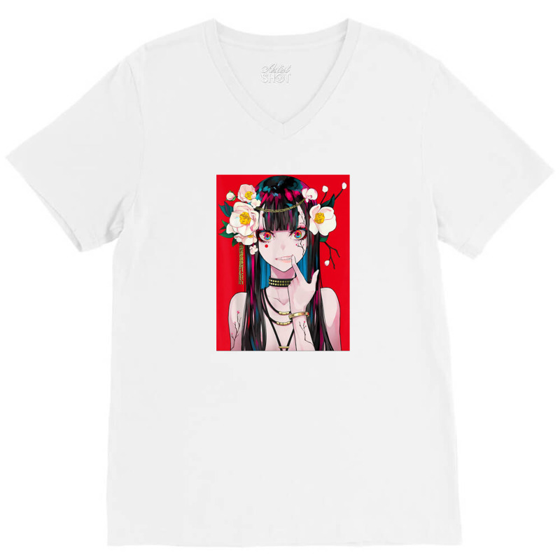 Anime Girl Japanese Aesthetic Anime Otaku V-neck Tee | Artistshot