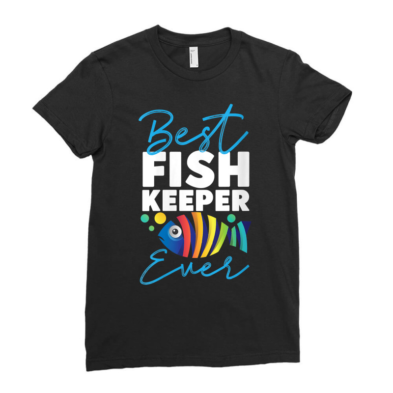 Womens Saltwater Aquarium Rainbow Best Fishkeeper Ever V Neck T Shirt Ladies Fitted T-Shirt by naythendeters2000 | Artistshot