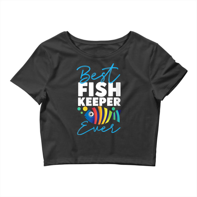 Womens Saltwater Aquarium Rainbow Best Fishkeeper Ever V Neck T Shirt Crop Top by naythendeters2000 | Artistshot