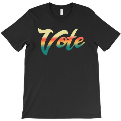 Vote Vintage Color T-shirt Designed By Alemin