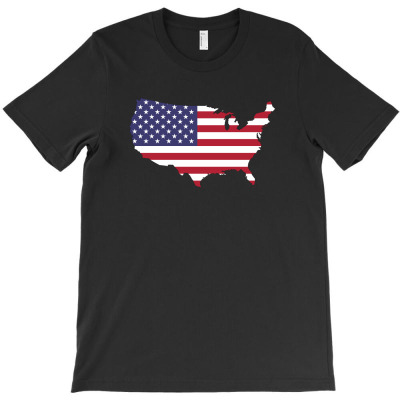American Flag T-shirt Designed By Alemin