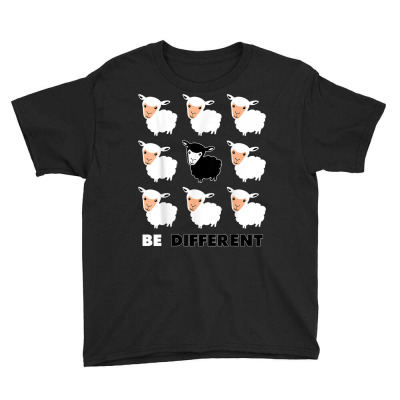 Black Sheep Be Different Shirt Youth Tee Designed By Windrunner