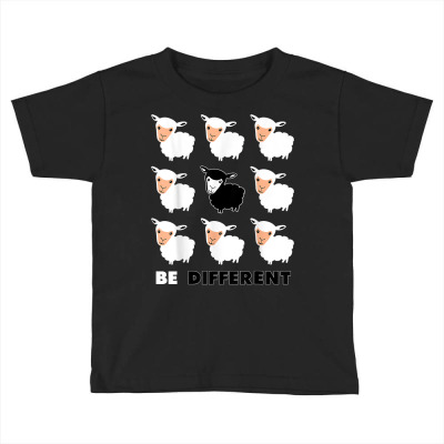 Black Sheep Be Different Shirt Toddler T-shirt Designed By Windrunner