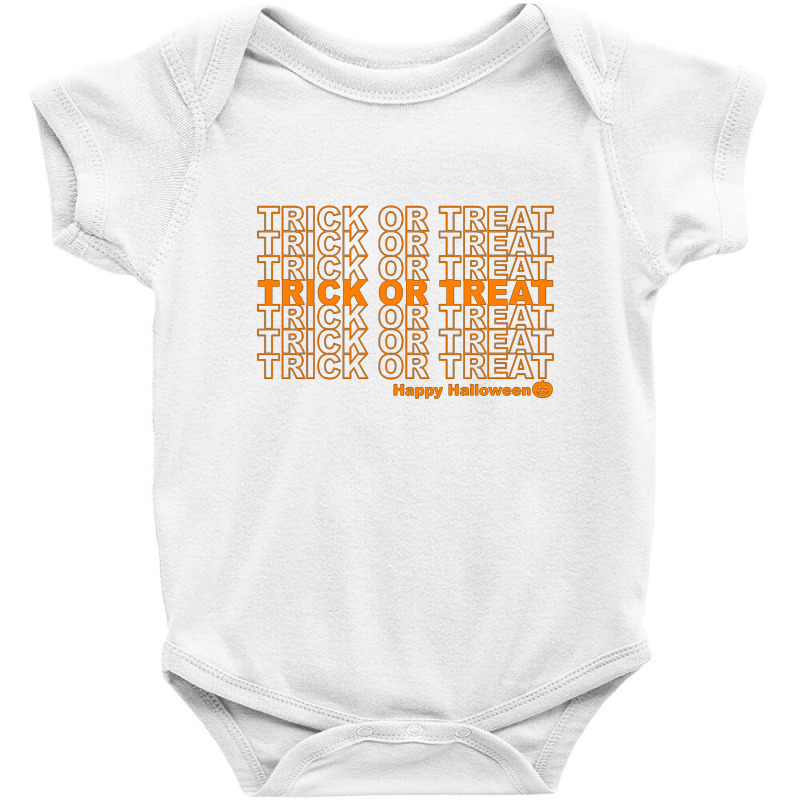 Trick Or Treat Baby Bodysuit by Jamalia Farh | Artistshot