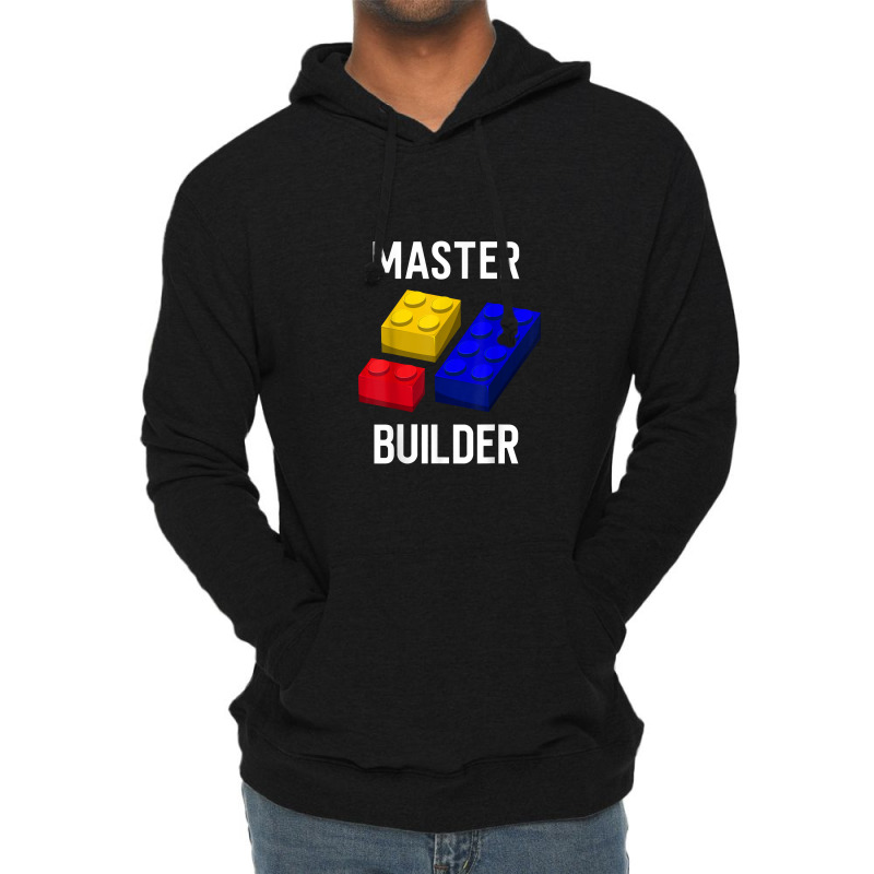 Master Builder Cute Block Building Kids Toys Brick Builders Lightweight Hoodie | Artistshot