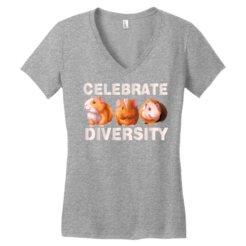 Celebrate Diversity Hamster Guinea Pig Furry Potato Animal T Shirt Women's V-Neck T-Shirt by belenfinl | Artistshot