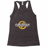 Mens Electrician Electronics Engineer Linemen Power Plant Racerback Tank | Artistshot