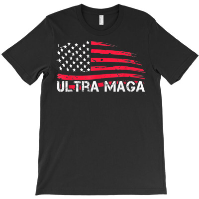 Anti Joe Biden Ultra Maga Graphic Flag T Shirt T-shirt Designed By Latonja Brock