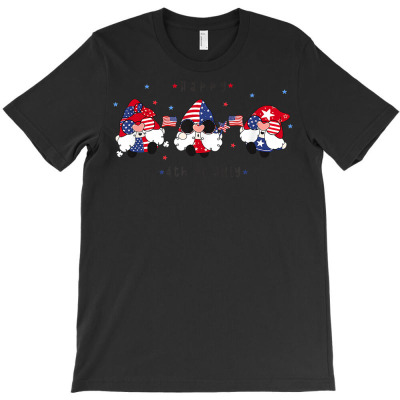 Happy 4th Of July Gnomes American Flag Patriotic Boys Girls T Shirt T-shirt Designed By Latonja Brock
