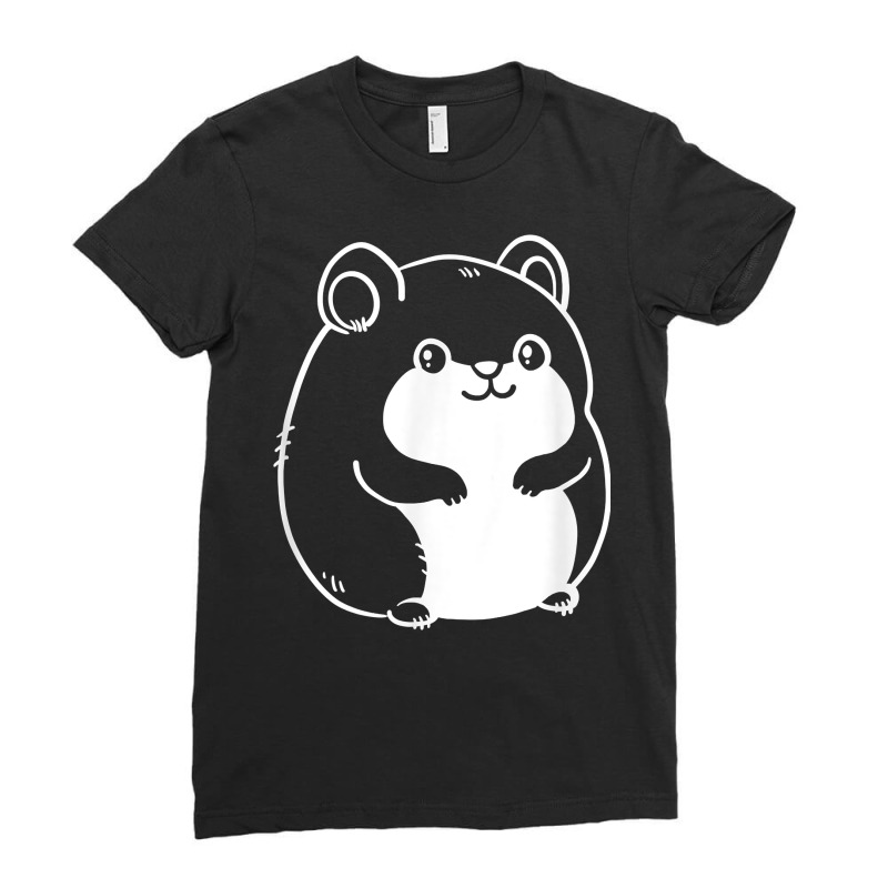 Hamster Doodle Drawing  Cute Hamster Pet Lover & Owner T Shirt Ladies Fitted T-Shirt by belenfinl | Artistshot