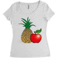 Pineapple And Apple Women's Triblend Scoop T-shirt | Artistshot