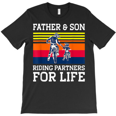 Father Son Riding Partners For Life Funny Bike Father's Day T Shirt T-shirt Designed By Latonja Brock