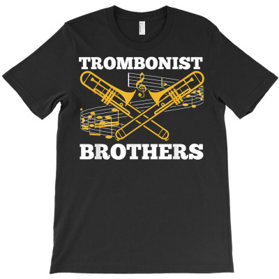 Trombonist Brothers   Music Musician American Band Jazz T Shirt T-shirt Designed By Latonja Brock