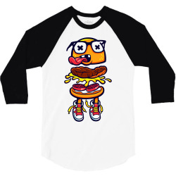 burger bits 3/4 Sleeve Shirt | Artistshot
