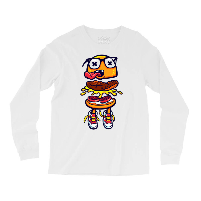 Burger Bits Long Sleeve Shirts | Artistshot