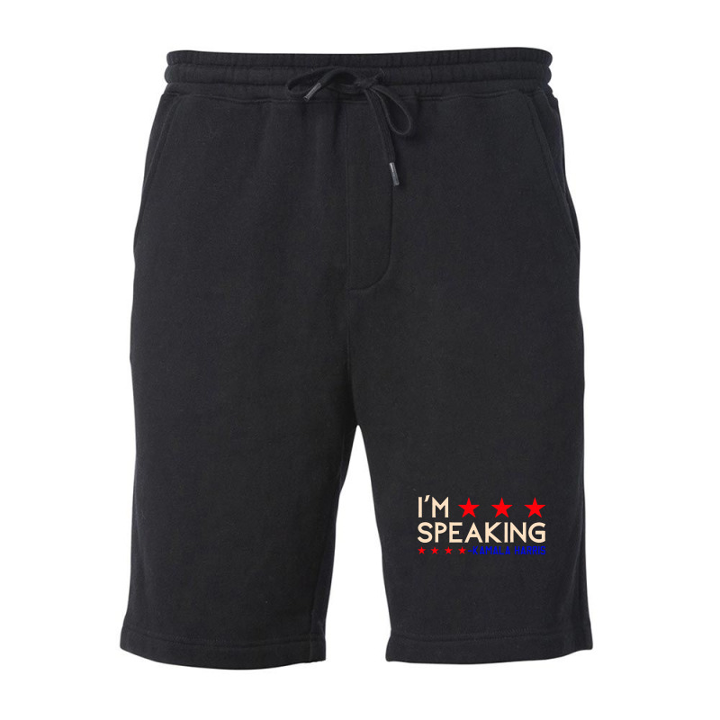 I’m Speaking Kamala Essential Fleece Short | Artistshot