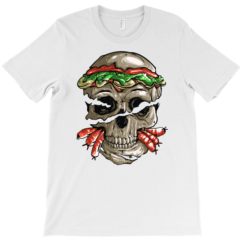 Burger Skull T-shirt | Artistshot