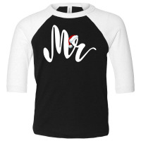 Mr And Mrs Christmas Mr For Dark Toddler 3/4 Sleeve Tee | Artistshot