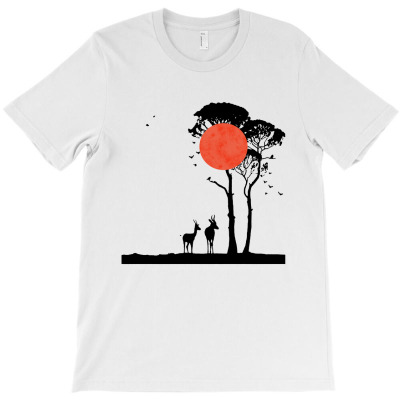 Animals In The Wild T-shirt Designed By Kukuruyuk