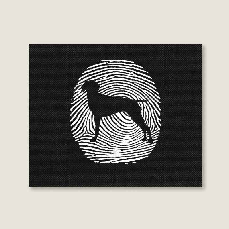 Danish T  Shirt Old Danish Pointer D N A Fingerprint Dog Old Danish Po Landscape Canvas Print by shanie31601 | Artistshot