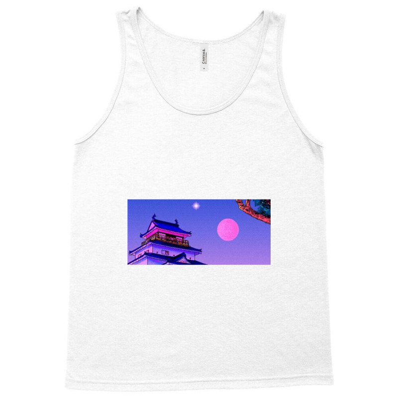 Japan Moon Aesthetic Design Tank Top | Artistshot