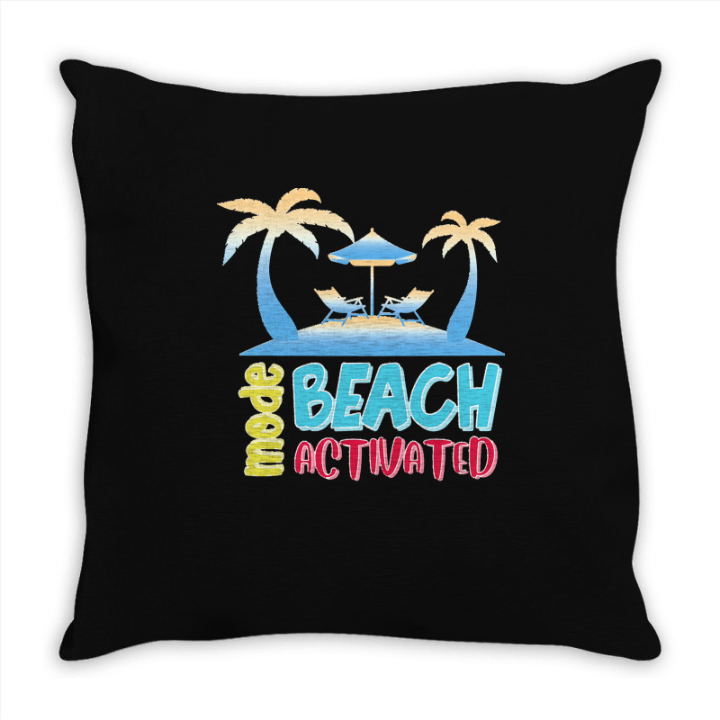 Beach Mode T  Shirt Beach Mode T  Shirt (1) Throw Pillow | Artistshot