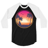 Beach T  Shirt Beach Sunset T  Shirt 3/4 Sleeve Shirt | Artistshot