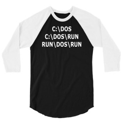 c dos run 3/4 Sleeve Shirt | Artistshot