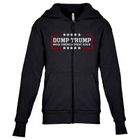 Dump Trump Youth Zipper Hoodie | Artistshot