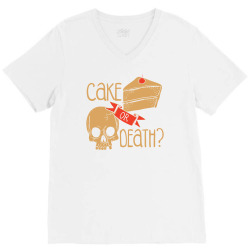 cake or death V-Neck Tee | Artistshot