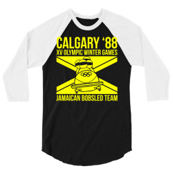 calgary 88 jamaican bobsleigh team 3/4 Sleeve Shirt | Artistshot