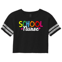 School Nurse Cute Registered Nurse Back To School Nursing T Shirt Scorecard Crop Tee | Artistshot