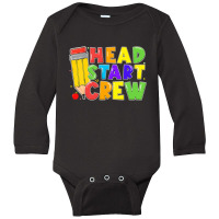 Womens Head Start Crew Student Teachers Back To School Kid Boy Girl V Long Sleeve Baby Bodysuit | Artistshot