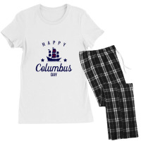 Columbus Day Design Simple Women's Pajamas Set | Artistshot