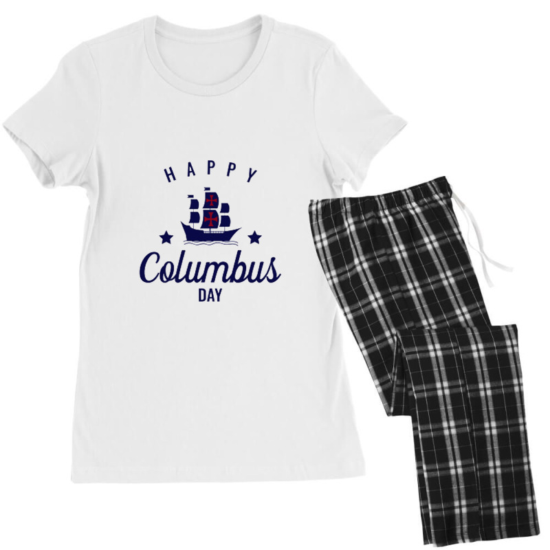 Columbus Day Design Simple Women's Pajamas Set by GegmaDesign | Artistshot